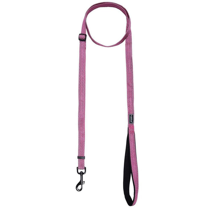 Rukka Pets Rukka Pets Pets Star Adjustable Reflective Padded Handle Dog Leash Hot Pink – Premium Dog Accessory UK – premium dog gear for UK pets – size 200cmx20mm(m)