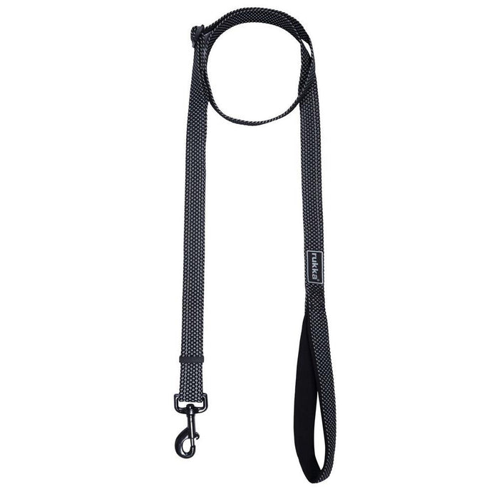 Rukka Pets Rukka Pets Pets Star Adjustable Reflective Padded Handle Dog Leash Hot Black – Premium Dog Accessory UK – premium dog gear for UK pets – size 200cmx25mm(l)