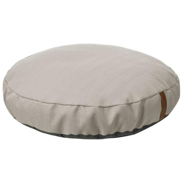 Rukka Pets Round Melange Fabric Beige Dog Bed Size Small