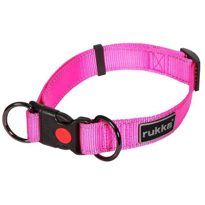 Rukka Pets Rukka Pets Pets Bliss Hot Pink Dog Collar – Premium Dog Accessory UK – premium dog gear for UK pets – size 20-30cmx15mm(xs)