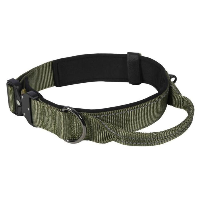 Rukka Pets Rukka Pets Pets Mission Collar Army Green – Premium Dog Accessory UK – premium dog gear for UK pets – size large 54-61 x 50cm x 4cm