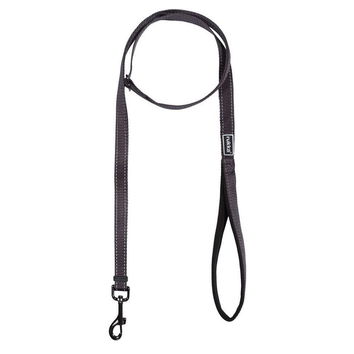Rukka Pets Rukka Pets Pets Bliss Adjustable Reflective Padded Handle Dog Leash Smoke – Premium Dog Accessory UK – premium dog gear for UK pets – size 200cmx10mm(s)
