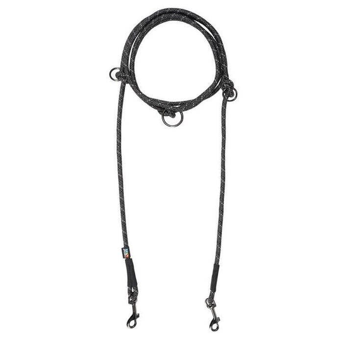 Rukka Pets Rukka Pets Pets Dog Rope Multi Lead Black – Premium Dog Accessory UK – premium dog gear for UK pets – size 300cm x 11mm(l)