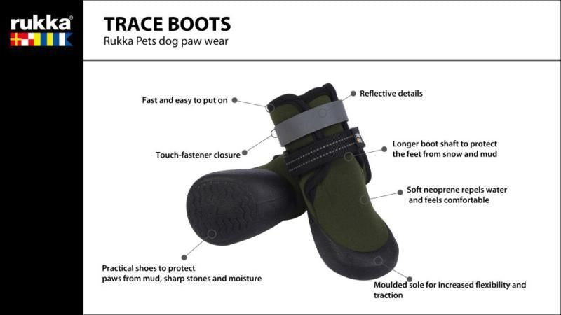 Rukka Pets Trace Boots Dark Green