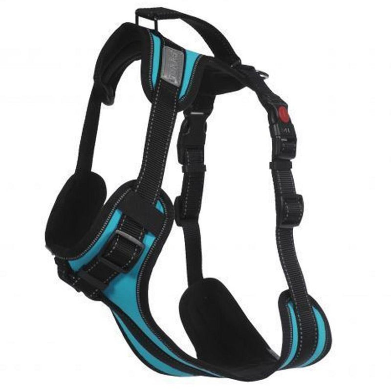 Rukka Pets Rukka Pets Pets Solid Adjustable Durable Adventure Dog Harness Turquoise – Reflective & Adjustable Dog Harness UK – premium dog gear for UK pets – size m