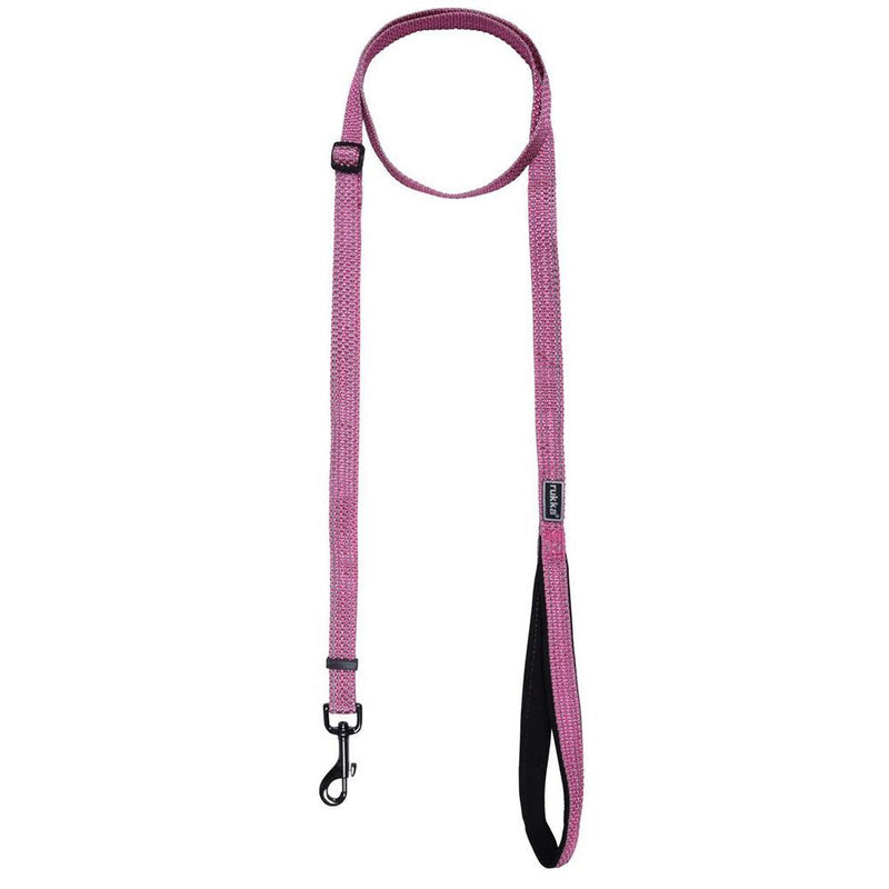 Rukka Pets Rukka Pets Pets Star Adjustable Reflective Padded Handle Dog Leash Hot Pink – Premium Dog Accessory UK – premium dog gear for UK pets – size 200cmx20mm(m)