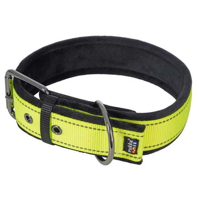Collier souple pour chien Rukka Pets jaune fluo