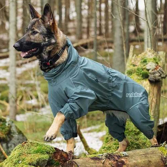 Combinaison de protection contre les intempéries pour chien Rukka Pets Olive 