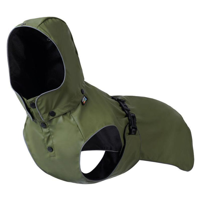 Rukka Pets Dog Streamy Eco Raincoat Olive