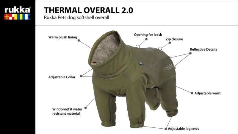 Rukka Pets Thermal Overall 2.0 Green