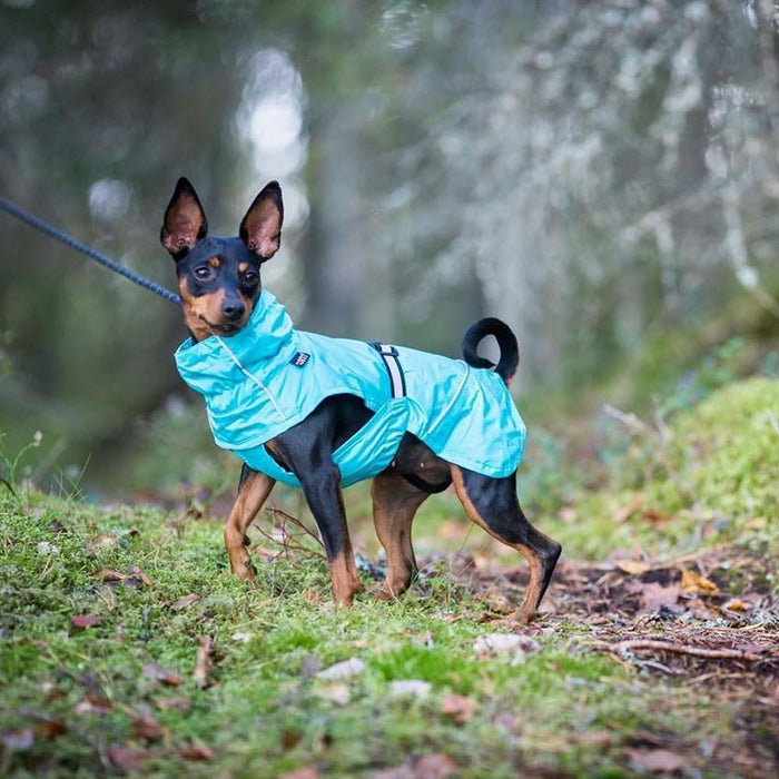 Rukka Pets Hase Outdoor Wodoodporny Płaszcz Przeciwdeszczowy Dla Psów Turquoise 