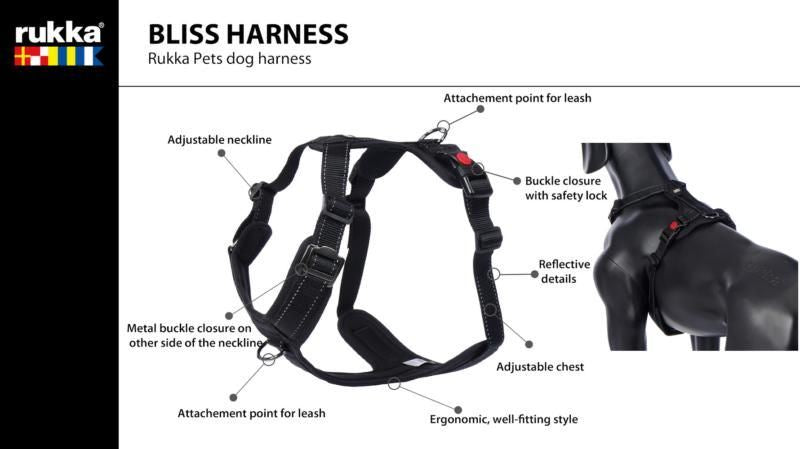 Rukka Pets Bliss Harness Black