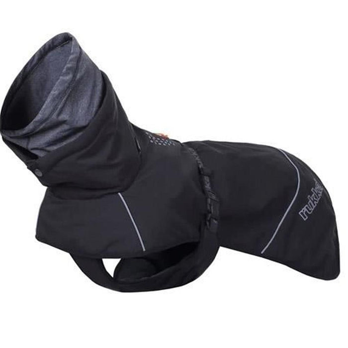 Veste coupe-vent thermique pour chien Rukka Pets Warmup Outdoor Adventure Noir 