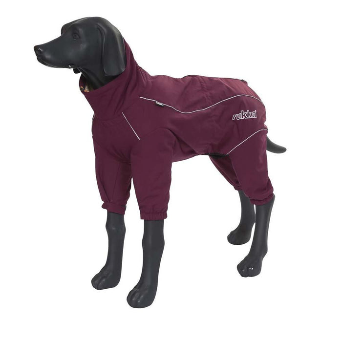 Combinaison thermique d'hiver coupe-vent pour chien Rukka Pets Thermal Adventure Bordeaux 