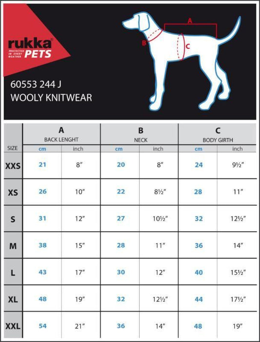 Rukka Pets Dog Wooly Knitwear Olive