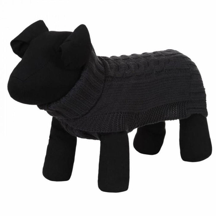 Pull en laine de luxe pour chien Rukka Pets, très chaud et confortable, gris 