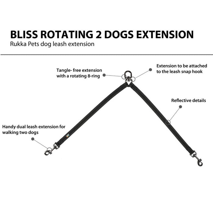Rukka Pets Bliss Rotating Double Extension Lead
