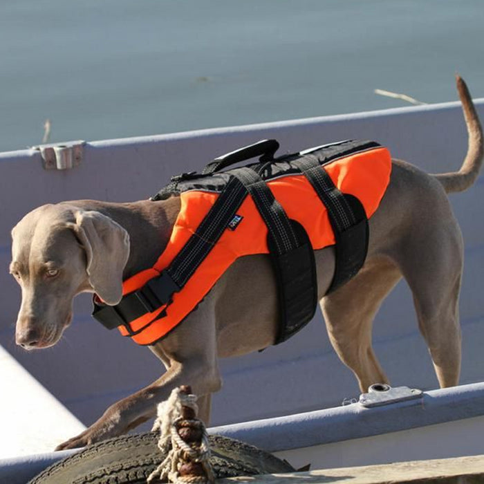 Rukka Pets Safety Lightweight Durable Dog Life Vest Orange