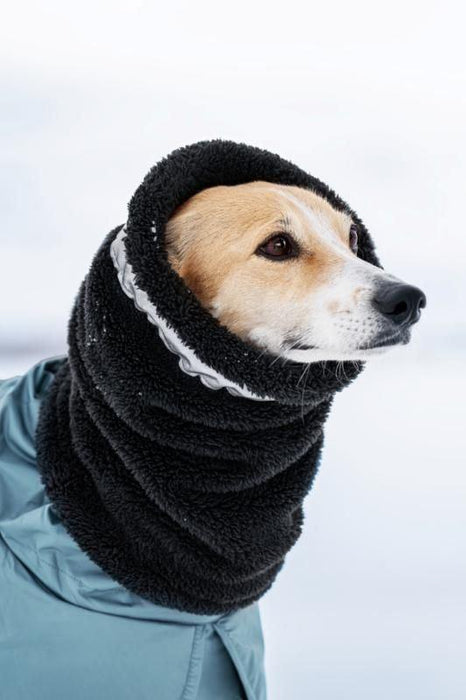 Rukka Pets Plush Tube Scarf Black