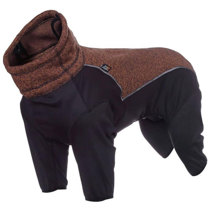 Rukka Pets Subrima Knit Fleece Brown Dog Overall