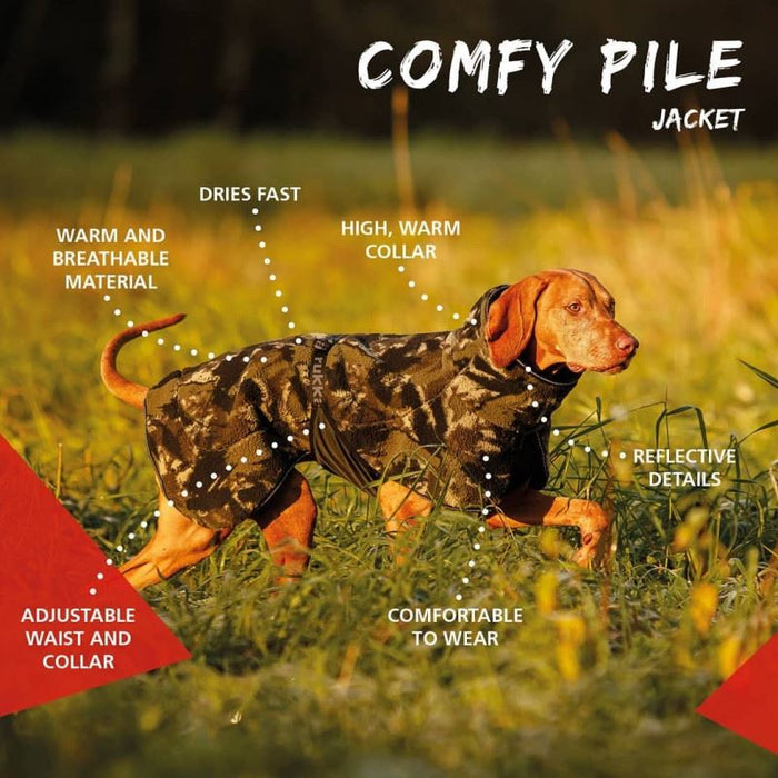 Veste confortable et chaude à motif camouflage pour chien de Rukka Pets 