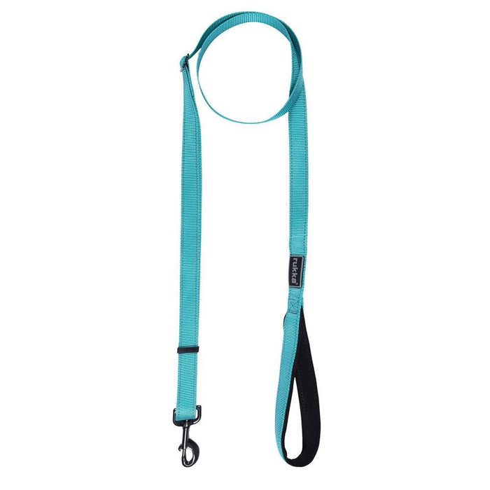Rukka Pets Bliss Adjustable Reflective Padded Handle Dog Leash Turquoise