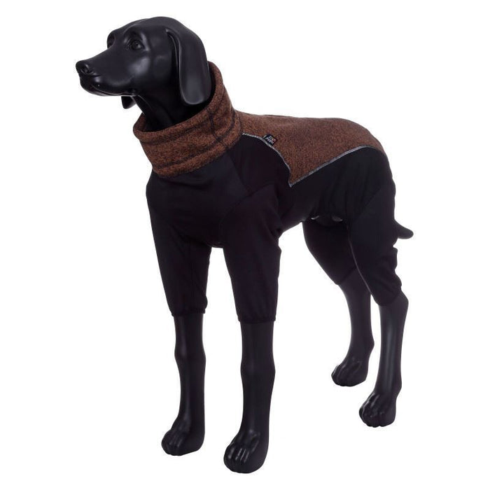 Rukka Pets Subrima Knit Fleece Brown Dog Overall