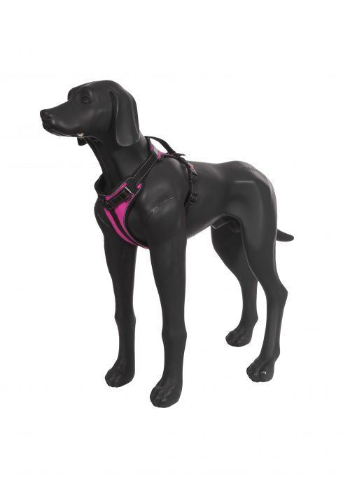 Rukka Pets Solid Adjustable Durable Adventure Dog Harness Hot Pink