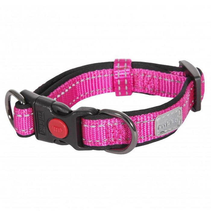 Rukka Pets Solid Adjustable Hot Pink Dog Collar