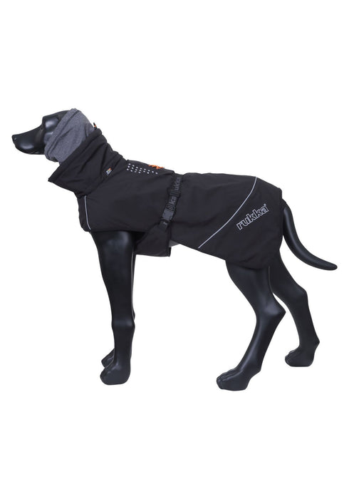 Rukka Pets Warmup Outdoor Windproof Thermal Adventure Dog Jacket Black