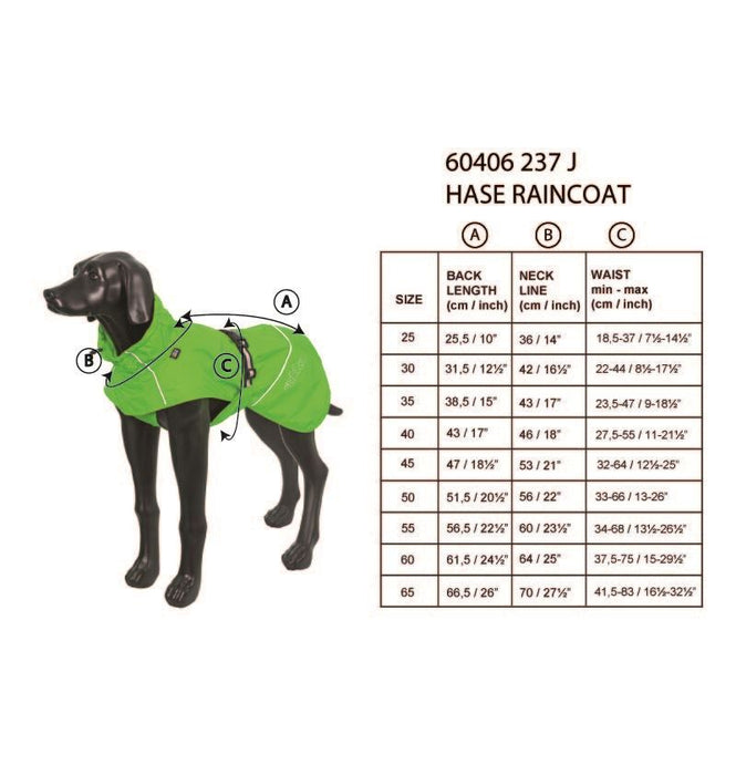 Rukka Pets Hase Outdoor Waterproof Adventure Dog Raincoat Turquoise