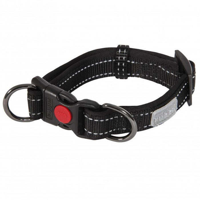 Rukka Pets Solid Adjustable Black Dog Collar