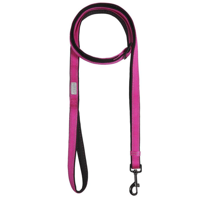 Rukka Pets Solid Adjustable Reflective Durable Dog Leash Hot Pink