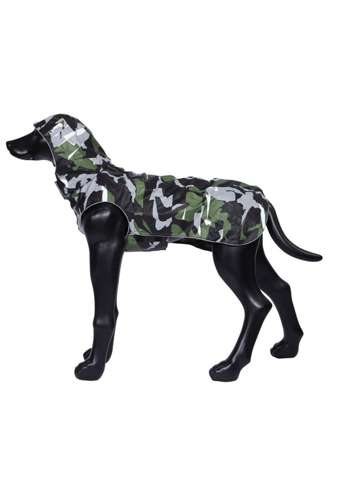 Rukka Pets Stream Outdoor Waterproof Adventure Dog Raincoat Olive