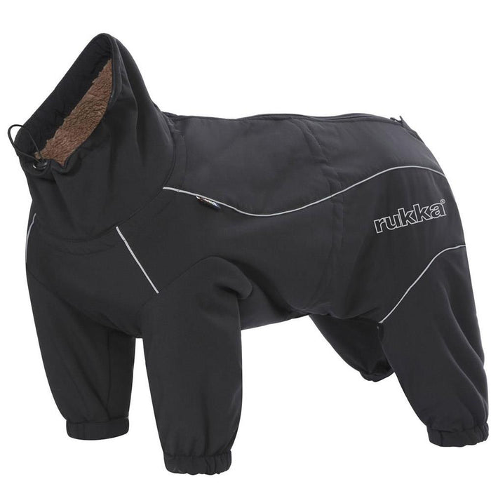Rukka Pets Thermal Winter Windproof Thermal Adventure Dog Overall Black