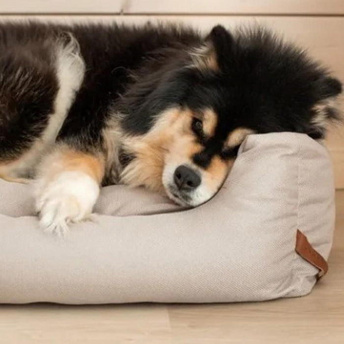 Rukka Pets Square Melange Fabric Beige Dog Bed